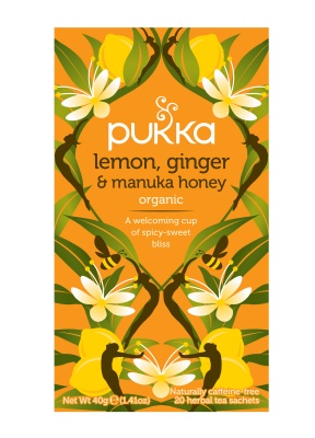 Pukka Lemon Ginger & Manuka Honey 20 Tea sachets
